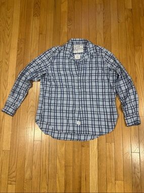 Frank & Eileen Light Blue & Navy Plaid Button-Down Shirt (BRAND NEW)